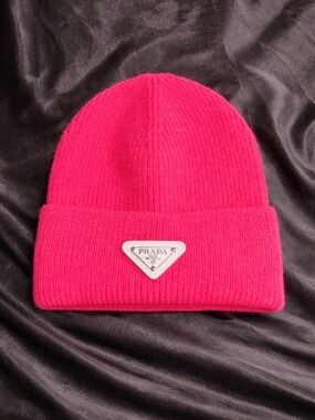 Pink prada Beanie